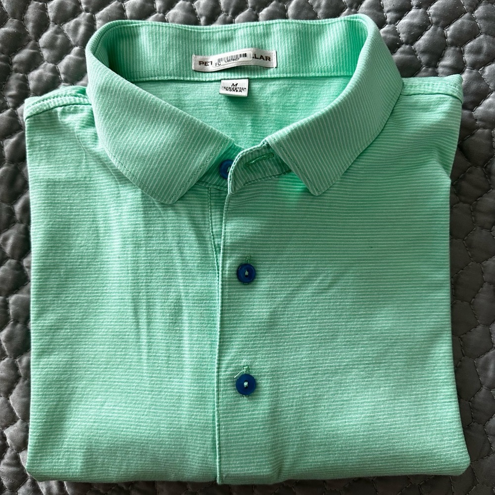 Peter Millar 100% Cotton Golf Polo Shirt M